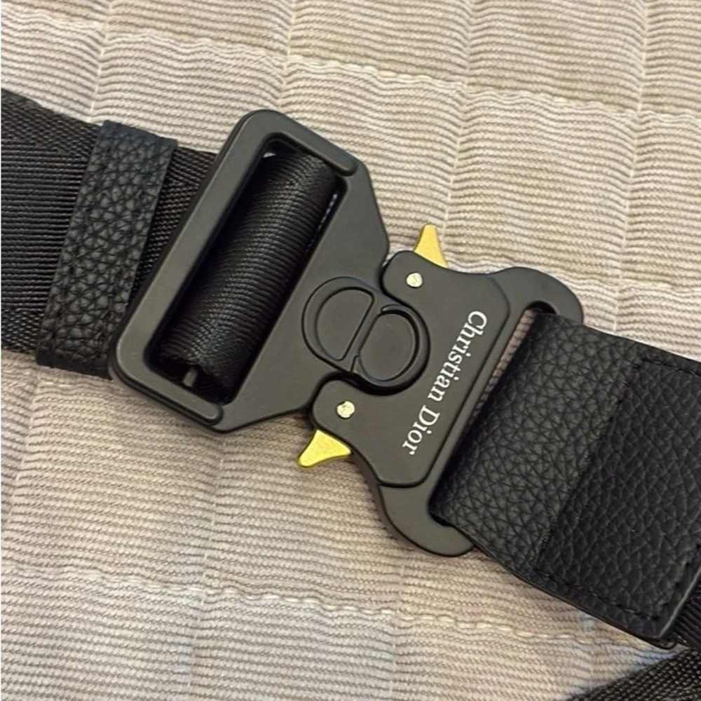 Dior Oblique Jacquard Saddle Bag Black - Picture 8 of 9